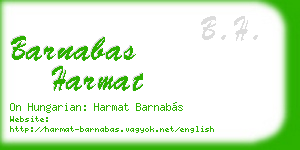 barnabas harmat business card